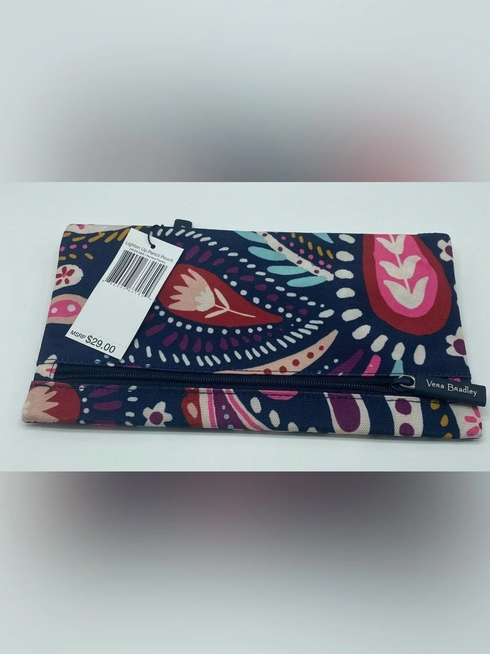 💖🆕💖 Vera Bradley Pencil Pouch In A Painted Paisley Pattern NWT